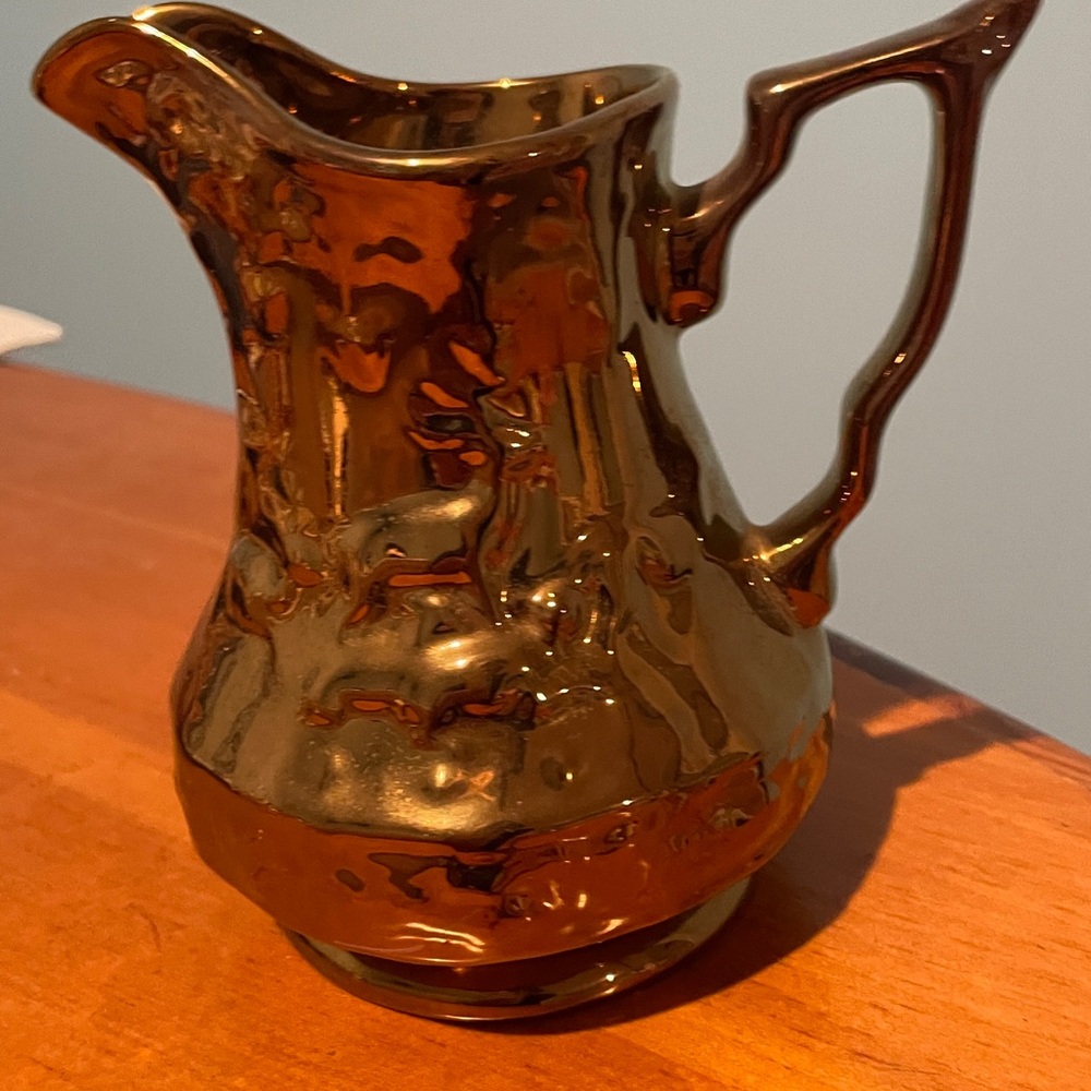 Elegant Gold English Pitcher by Wade